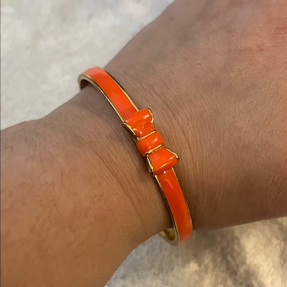 Kate Spade Orange Bow Bracelet